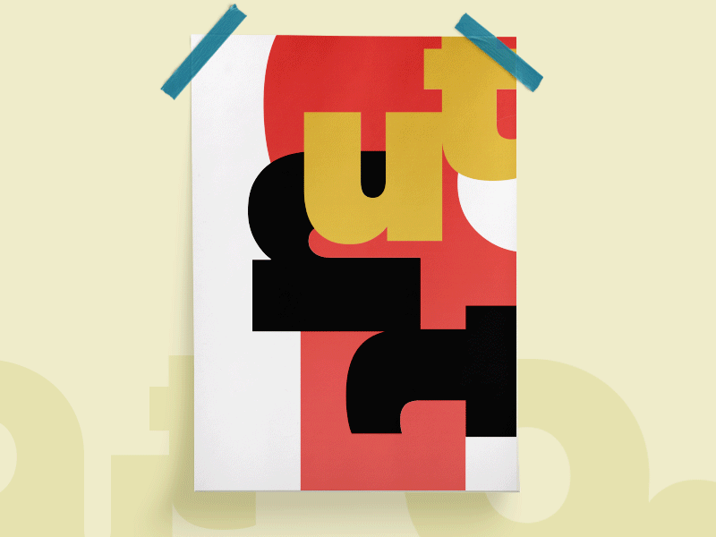 OUT – Animated poster animated animated poster animation loop out poster