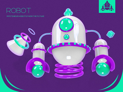 ROBOT 3d c4d graphic rendering vision