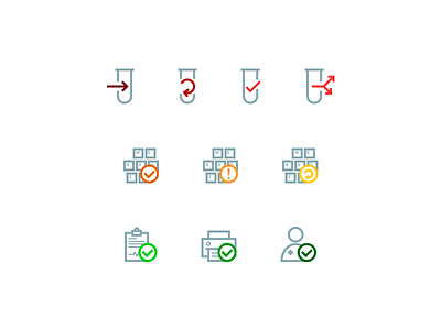 Exam status icons exames exams icons lab laboratory status ui user