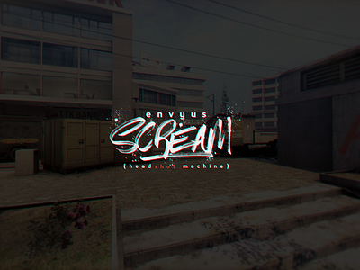 'ScreaM' lettering. brush brushlettering csgo dirty grunge lettering pro rough type typography
