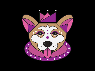 Royal Corgi corgi cute design graphic design icon illustration illustrator vector
