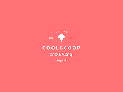 22 | Daily Logo Challenge branding clean creamery daily flat ice cream icon illustration logo logotype minimal simple