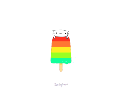 ✨ 🌈 🍉 Summer dreams 🍧 🌈 ✨ eat flamingo float food gif morph popsicle rainbow spin summer watermelon