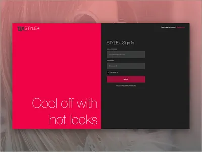 TJX Style+ Sign Onboarding ecommerce fashion log in onboarding retail sign in style