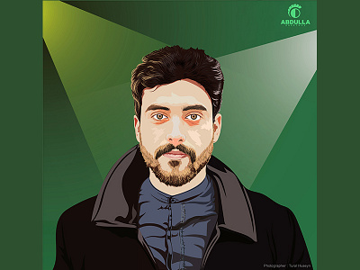 Vector Portrait design graphic illustration man portrait vector