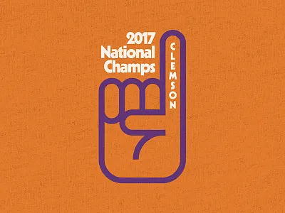 Clemson Tee 2017 champs clemson football orange purple tee