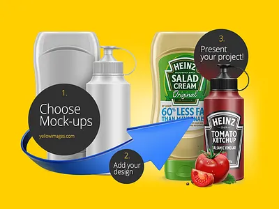 Mockups for Branding and Packaging Design branding creative design marketplace mockup mockups packaging packagingdesign psd yellow yellowimages