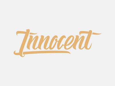 Innocent brand branding food hand handlettering identity innocent lettering logo logotype restaurant