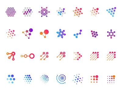 Iteration branding growth identity logo simple unity