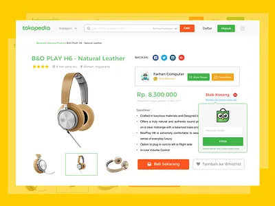 Re-Stock Notification design ecommerce produc ui uidesign ux webdesign