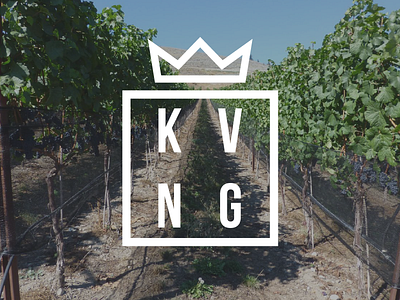 KVNG Agency agency basic branding crown grid logo mark studio