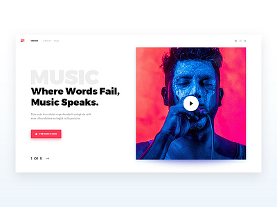 Landing Page landing music page video