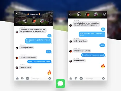 Custom group chat header apple concept custom group ios ios11 messages mobile personalize ui ux