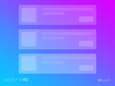 Weekly UI #2 grid list table ui weekly weeklyui