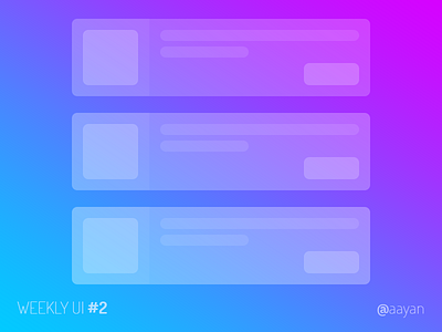 Weekly UI #2 grid list table ui weekly weeklyui