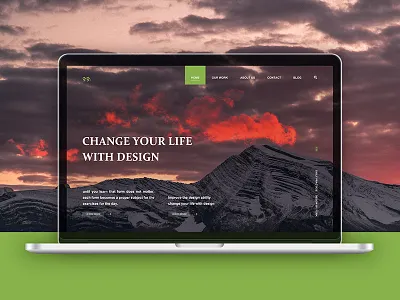 Designer personal website daily landing simple ui web website