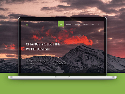 Designer personal website daily landing simple ui web website