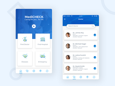 Experimental Apps design for medical best design dribbble medical apps nice apps