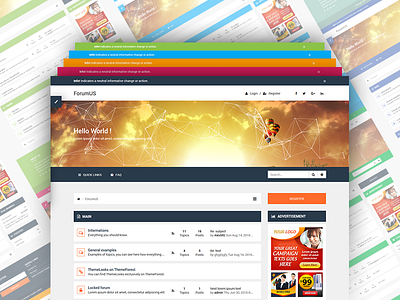 ForumUS | Responsive phpBB 3.1 & 3.2 Style / Theme bootstrap flat forum forum with sidebar modern phpbb phpbb 3.2 phpbb 3.2 style phpbb 3.2 theme phpbb style phpbb theme responsive