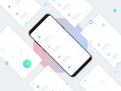 Contacts App app card clean contacts list sketch social ui