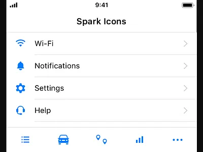 Spark Icons icons ios product design ui