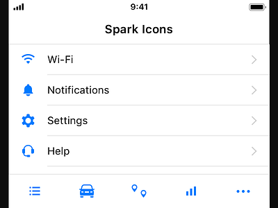 Spark Icons icons ios product design ui