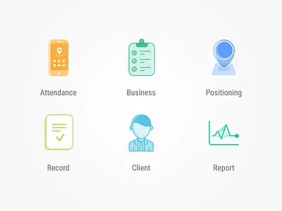 考勤 面签 定位 录入 客户 报表 icon icon 定位 客户 录入 报表 考勤 面签
