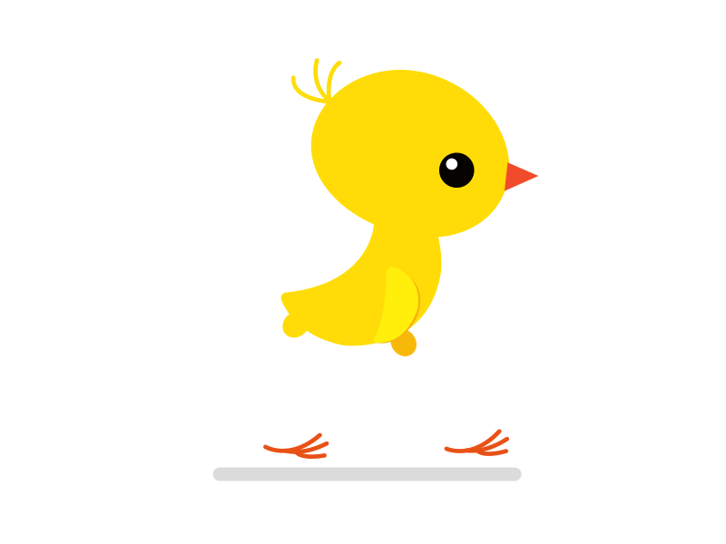 Chick animation chandran ravanan chandru chennai illustration motion graphics