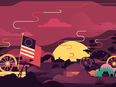 4th of July / Pornhub 4th america flag flat illustration independence day july pornhub simple stolz war