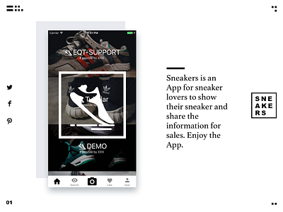 Landing Page - SNEAKER-DailyUI#3 app card daily illustration interface ios landing page pos smart ui user