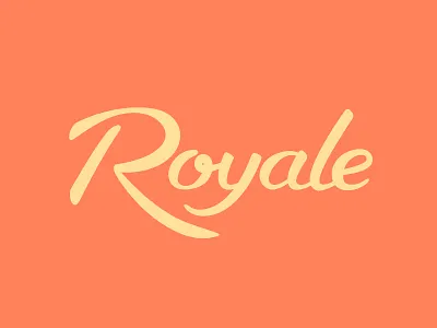 Royale brush lettering script type