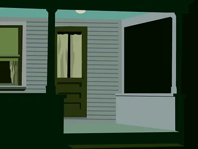 Lonelier / Summer Evening dark evening loneliness night porch summer