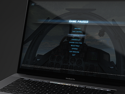 Game Paused design game game design game menu games mac mike gorpinich server site site for game ui ux