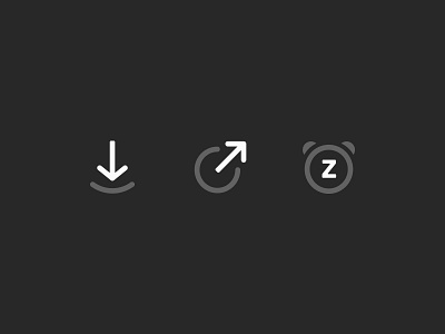 icons clock download icon line share