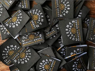 Tag Apparel Cutterman Co. apparel clothing leather logo quality goods tag work wear.