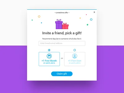 Last Minute Promotion confetti dapulse gift popup promotion