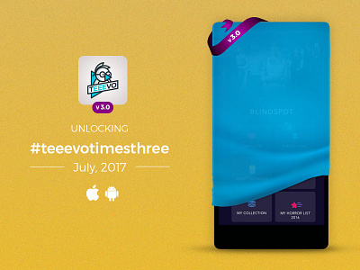 Launching Soon betatester mobileapp movie show teeevo teeevotimesthree tracking ui websitedesign