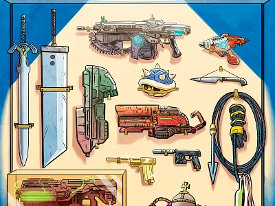 The Game Changers comic editorial illustration videogames