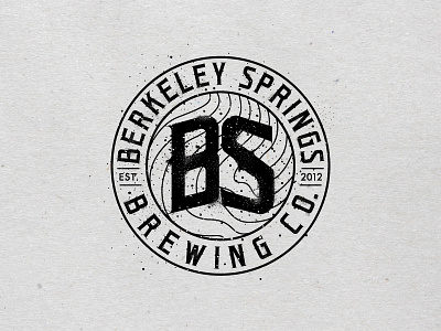 Logo Design | Berkeley Springs Brewing Company beer branding creative design graphic design identity logo stippling