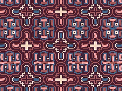 Rose Pattern Electric Cross cross design electric illustration lineart pattern rose symbol textile