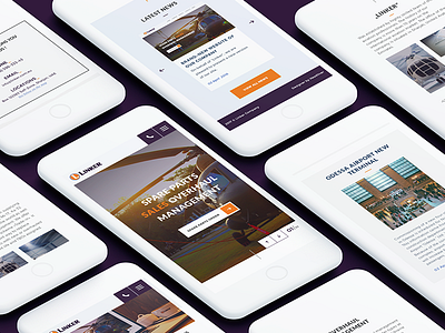 Linker. Mobile adaptations adaptive air helicopter sky transportations ui web