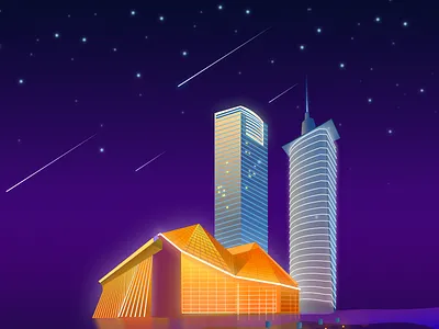 Shenzhen concert hall, China illustration moderate