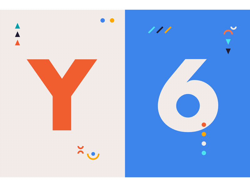 Y6 brand details after effects animation clean flat gif illustration line motion sign simple symbol typography