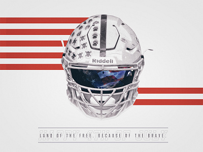 La Cueva Football | 4th of July 4th of july athletics design digital football helmet high school independence day social sports