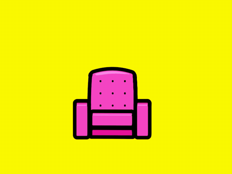 Sofa Turnaround animation gif illustration sofa stuff turnaround