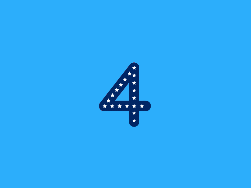 Happy 4th of July, everybody! aftereffects animation dailyui dribbble independence muricah usa