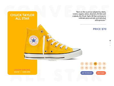 012 - Converse E-Commerce Shop 012 all star converse daily ui ecommerce interaction design retail shoes shop store uiux