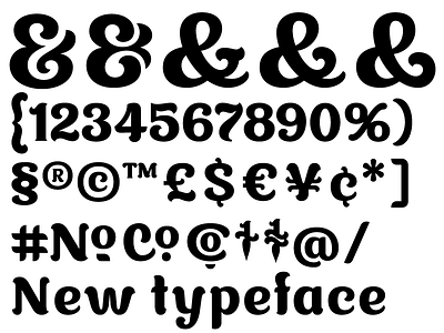 Dumbo Typeface ampersands font fonts type design typeface typography