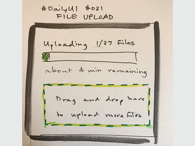 DailyUI #031 - File Upload 031 dailyui file upload