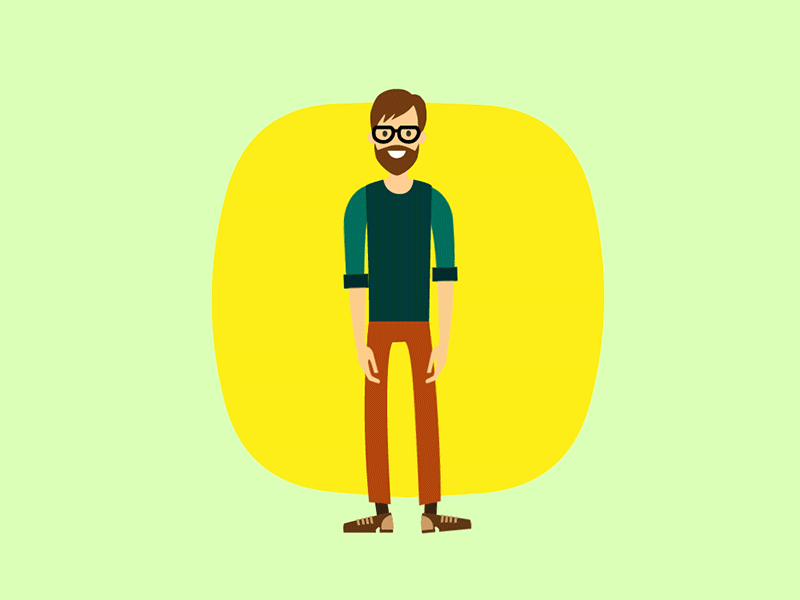 Character animation animated animation formal gif human man minimal
